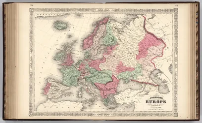 Johnsons Europa, veröffentlicht von Johnson und Ward